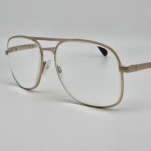 Altair Eyewear Model #220 Gold E.P. Aviator Eyeglasses Frame w/ Flexhinge Italy